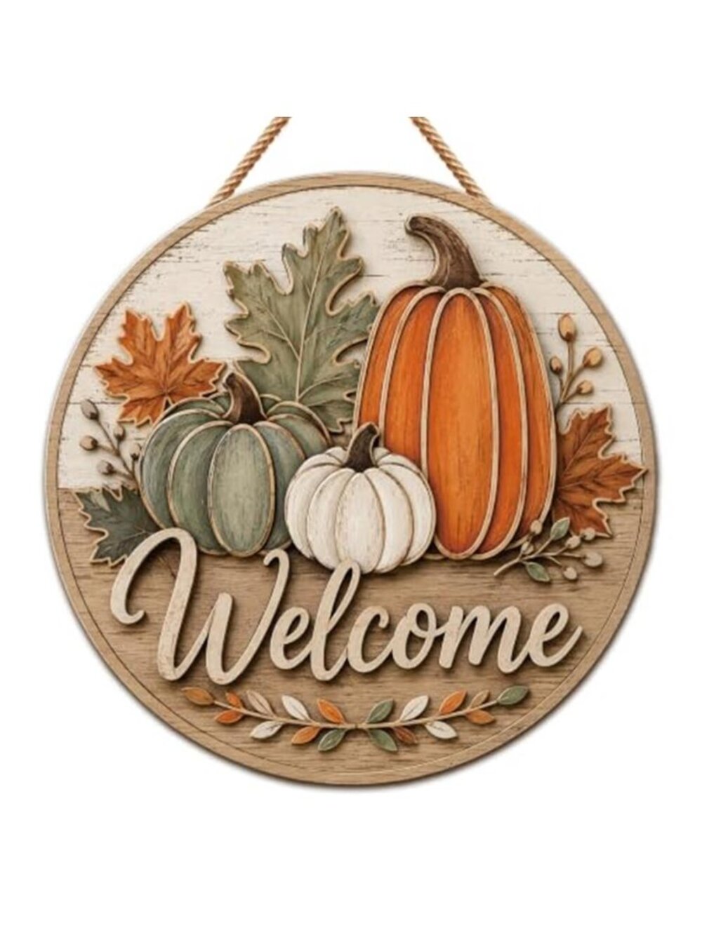 Fall Decor Fall Welcome Sign for Front Door Thanksgiving Decorations